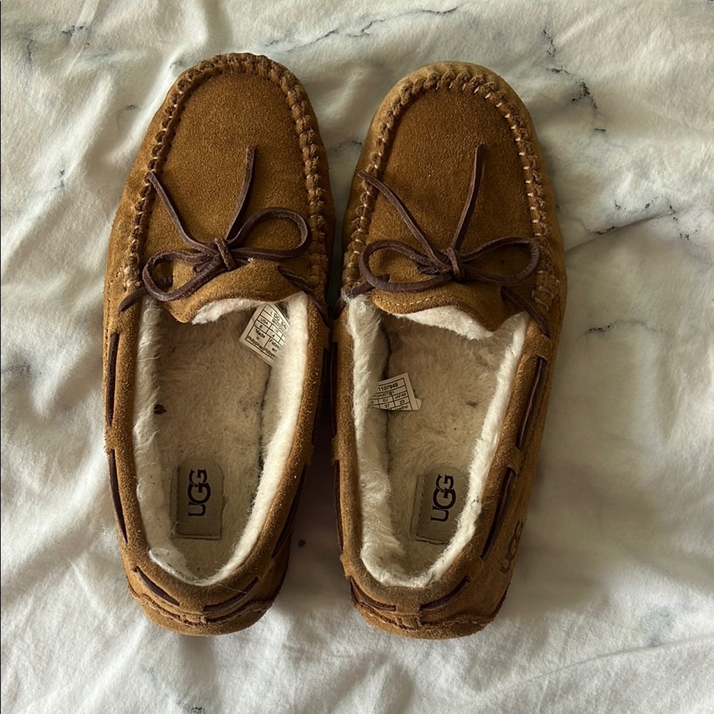UGG Women’s Tan Slippers Loafers